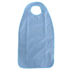 Waterproof  Adult Terry Cloth Mealtime Bib Disability Apron Washable Blue