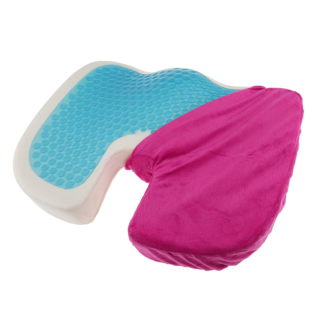 Coccyx Orthopedic Memory Foam Seat Cool Gel Cushion Chair Pad