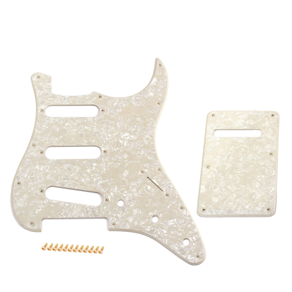 SSS Guitar Pickguard Scratch Plate with Back Plate for Electric Guitar