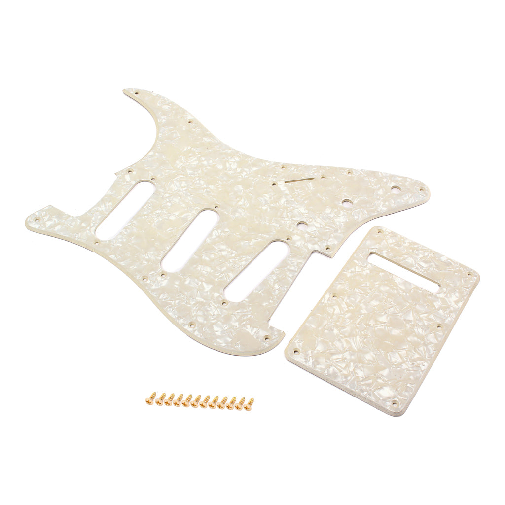 SSS Guitar Pickguard Scratch Plate with Back Plate for Electric Guitar