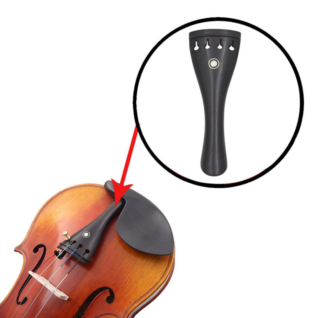 1 Set Ebony 4/4 Size Violin Fiddle Replacement Accessory