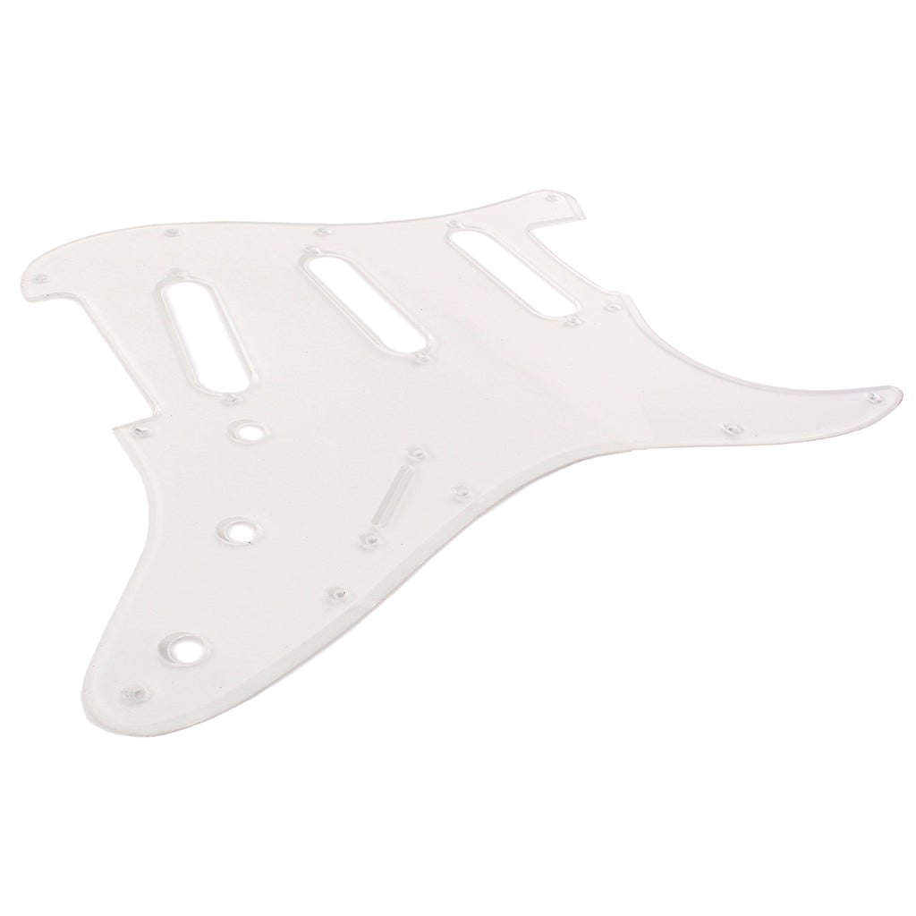 1Ply PVC Guitar Pickguard Scratch Plate 11 Holes for ST Style Guitar Parts