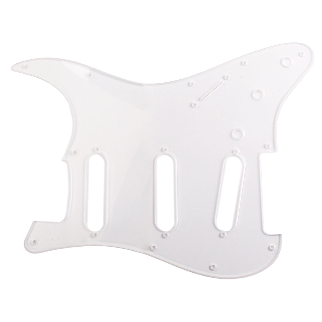 1Ply PVC Guitar Pickguard Scratch Plate 11 Holes for ST Style Guitar Parts