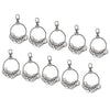 10 sets Silver Swivel Lanyard Snap Hook with Key Rings Jewelry Findings