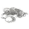 10 sets Silver Swivel Lanyard Snap Hook with Key Rings Jewelry Findings