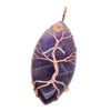 Wire Wrapped Tree of Life Necklace Natural Gemstone Pendant Jewelry Making 6