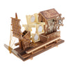 Wooden House Windmill Sailboat Pen Holder Music Box Gift for Children Kids