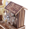 Wooden House Windmill Sailboat Pen Holder Music Box Gift for Children Kids