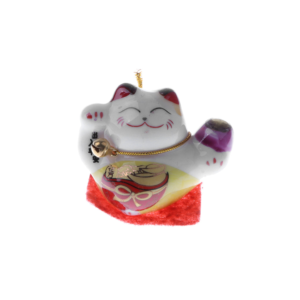 5pcs Waving Hand Fortune Cat Animal Statue Figure Toy Home Decoration #B