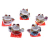 5pcs Waving Hand Fortune Cat Animal Statue Figure Toy Home Decoration #B