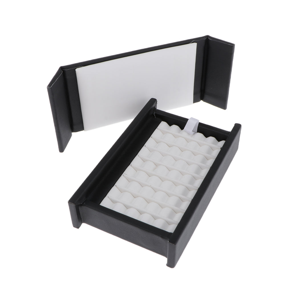 Diamond Display Tray Stone Storage Case Gemstone Organizer w/Magnet Cover  3