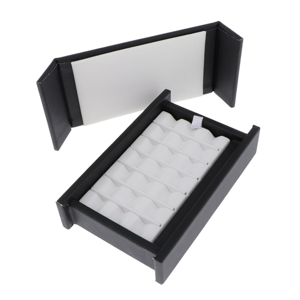 Diamond Display Tray Stone Storage Case Gemstone Organizer w/Magnet Cover  2