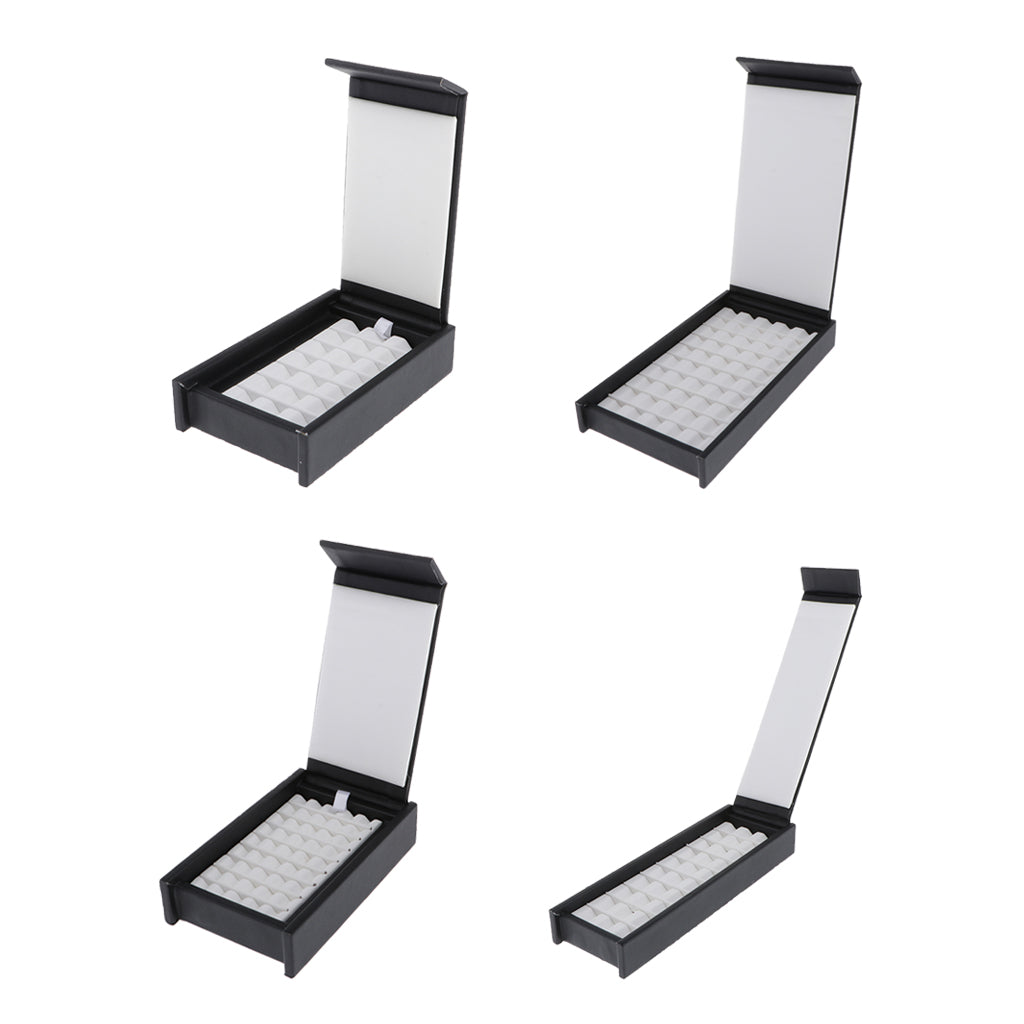 Black Gem Genstones Display Box Show Case Jewelry Display Case 10 Row