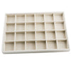 Rings Earrings Jewelry Display Organizer Tray Holder 24 Grids Tray