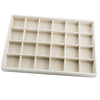 Rings Earrings Jewelry Display Organizer Tray Holder 24 Grids Tray