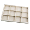 Rings Earrings Jewelry Display Organizer Tray Holder 12 Grids Tray