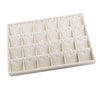 Rings Earrings Jewelry Display Organizer Tray Holder 24 Grids Necklace Tray