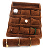 Velvet Jewelry Display Trays Bracelet Organizer Storage Pillow Trays Brown