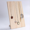 Solid Wood Jewelry Display Stand Necklace Showcase Holder Pendant Hanging