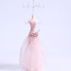 Elegant Evening Dress Lady Mannequin Hook Jewelry Organizer Display Showcase Pink 3
