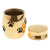 Stainless Steel Cremation Urn Ash Memorial Jar Dog Paw