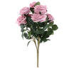 Artificial French Rose Flower Bouquet Wedding Home Floral Decor Purple