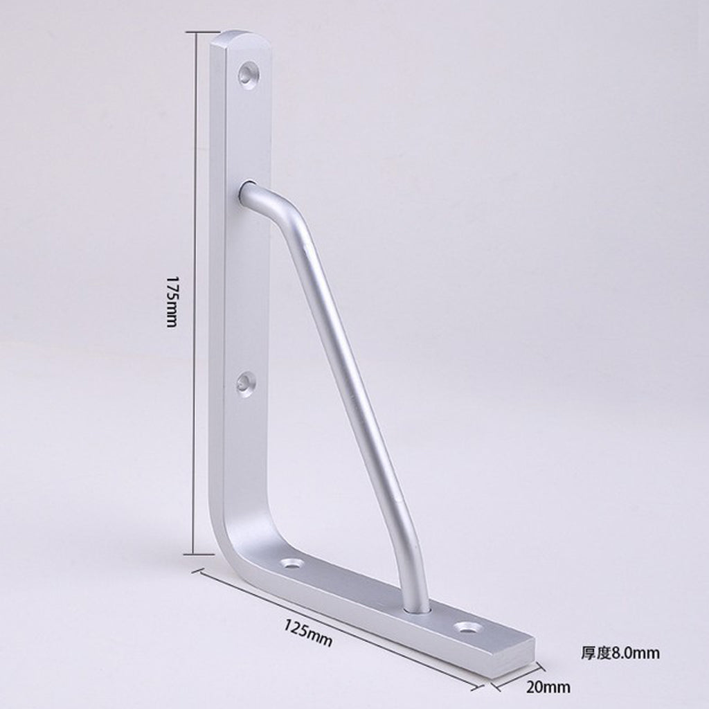 2Pcs Wall Shelf Bracket Heavy Duty Supporter L Shaped Angle Bracket 6 inch