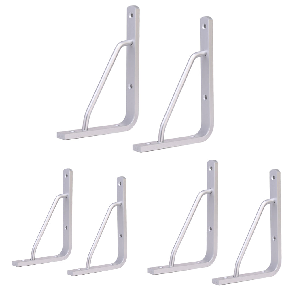 2Pcs Wall Shelf Bracket Heavy Duty Supporter L Shaped Angle Bracket 6 inch