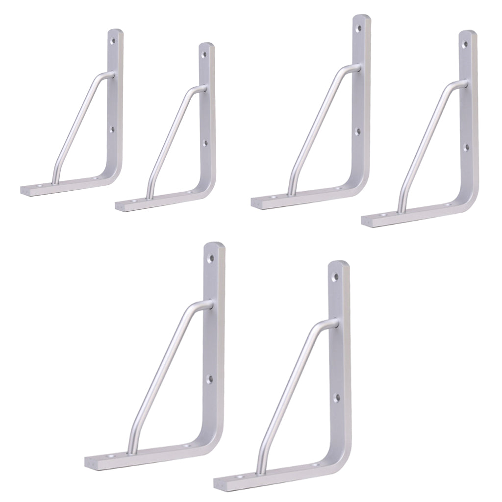 2Pcs Wall Shelf Bracket Heavy Duty Supporter L Shaped Angle Bracket 6 inch