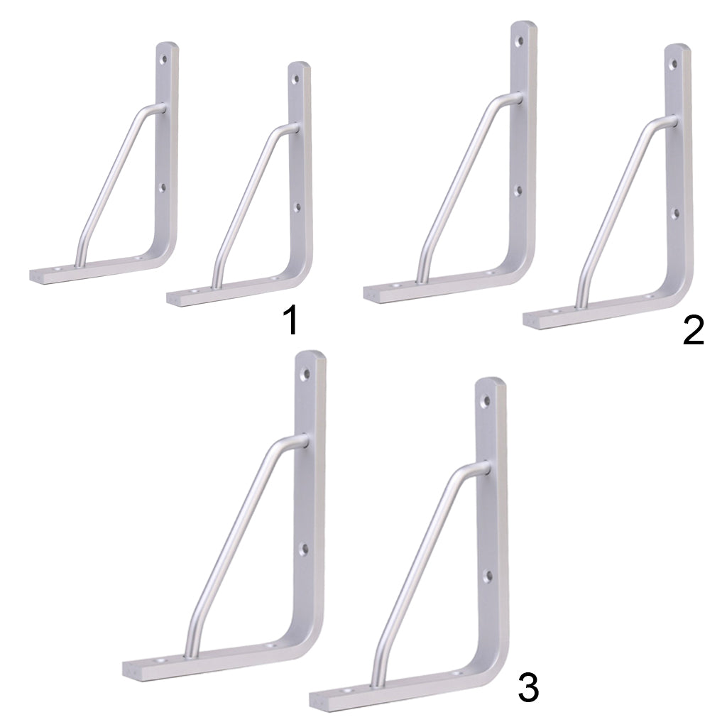 2Pcs Wall Shelf Bracket Heavy Duty Supporter L Shaped Angle Bracket 6 inch