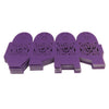 50x Heart Flower Hollow Out Candy Gift Boxes with Bow Ribbons Decor Purple