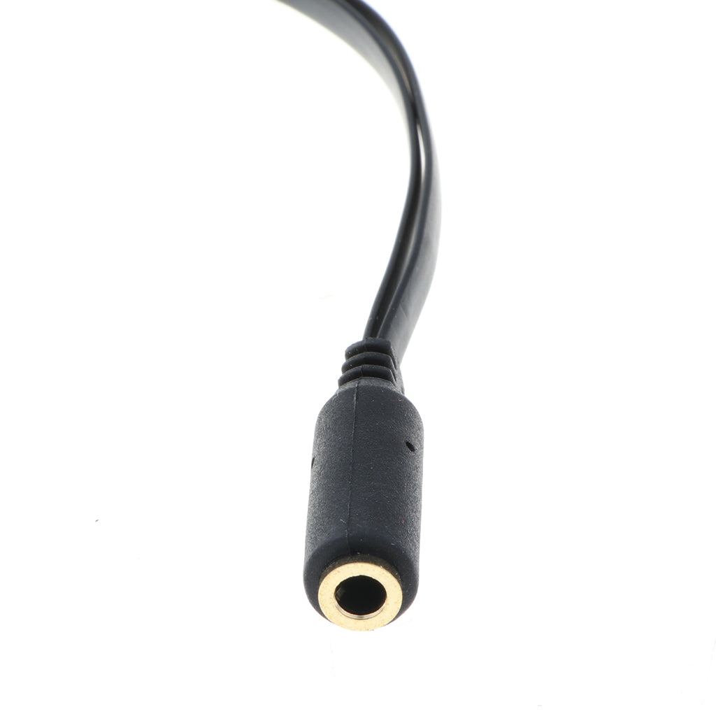 Headphone Mic Y Splitter Cable Audio Microphone 3.5mm Jack For PC