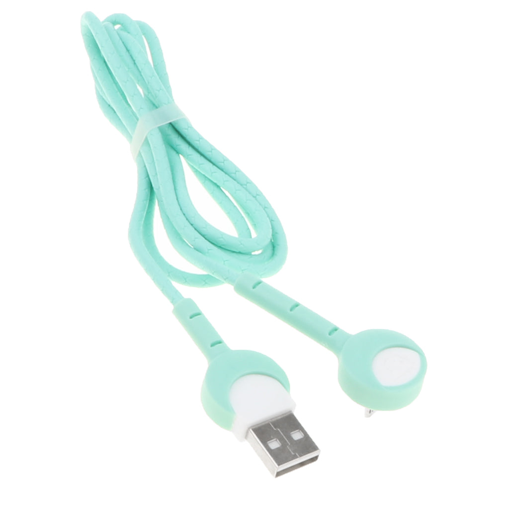 Mobile Phone USB Cable Holder Elbow Charging Cable for Android Phones green