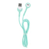 Mobile Phone USB Cable Holder Elbow Charging Cable for Android Phones green