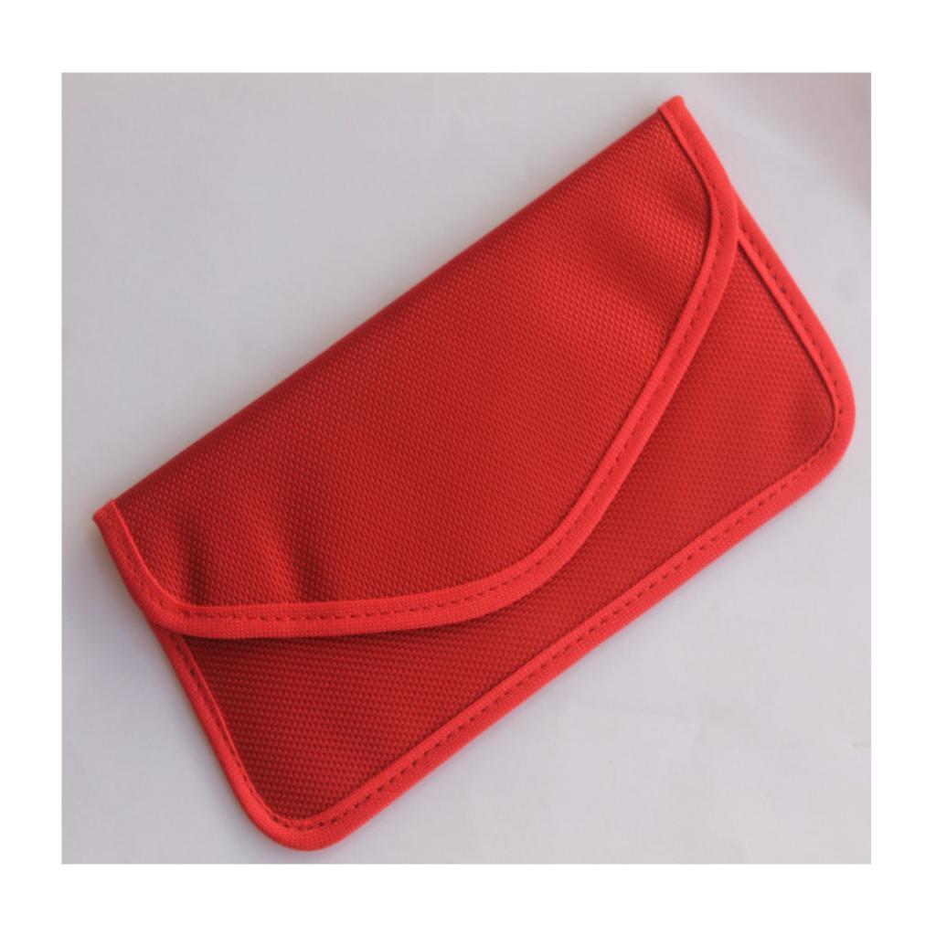 Cell Phone Anti-Tracking Anti-Spying GPS RFID Signal Blocker Pouch Bag Red