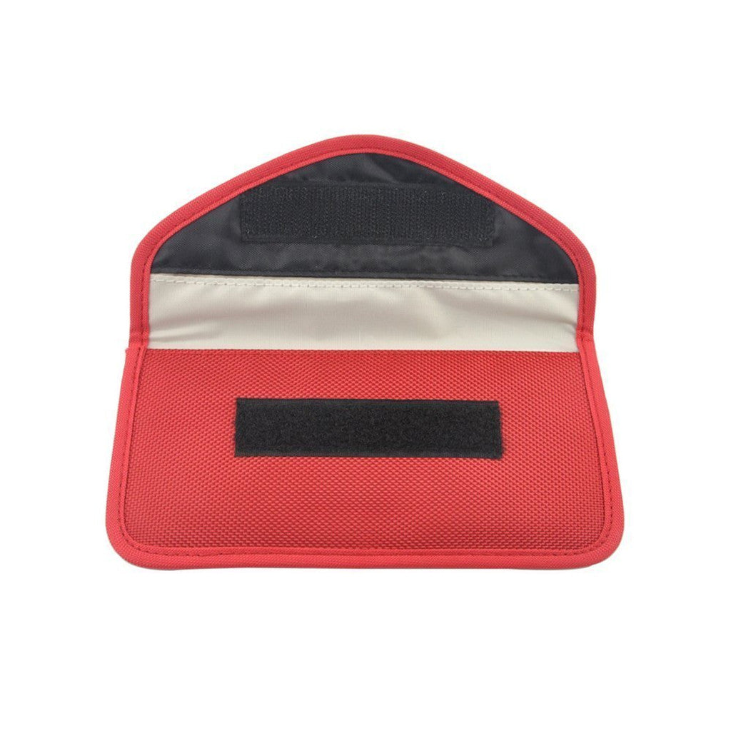 Cell Phone Anti-Tracking Anti-Spying GPS RFID Signal Blocker Pouch Bag Red