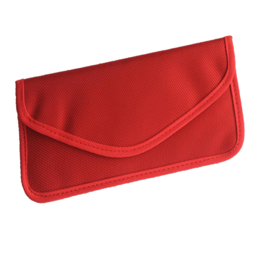 Cell Phone Anti-Tracking Anti-Spying GPS RFID Signal Blocker Pouch Bag Red