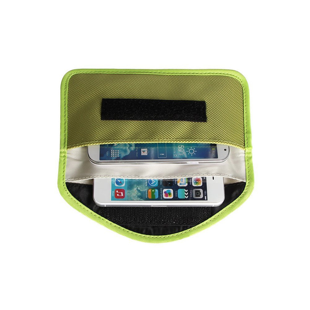 Cell Phone Anti-Tracking Anti-Spying GPS RFID Signal Blocker Pouch Bag Green