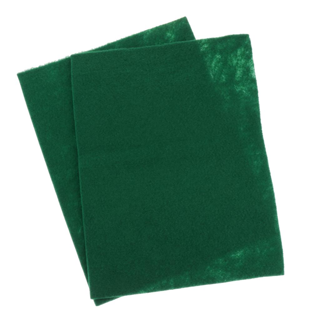 2 Pieces Green Reptile Cage Carpet Moisture-proof Warm Floor Mat 60x40cm