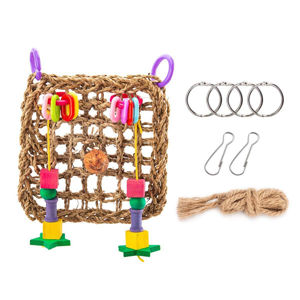 Pet Birds Cage Hanging Hammock Climbing Toys For Small Animals Birds Parrots