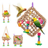 Pet Birds Cage Hanging Hammock Climbing Toys For Small Animals Birds Parrots