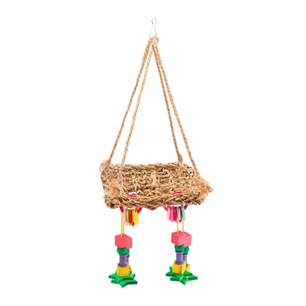 Pet Birds Cage Hanging Hammock Climbing Toys For Small Animals Birds Parrots