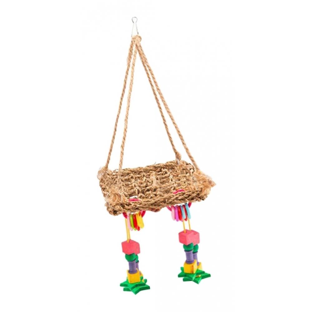 Pet Birds Cage Hanging Hammock Climbing Toys For Small Animals Birds Parrots