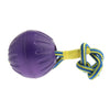 Foam Ball Pet Dog Training Toy Ball with Rope Purple_L