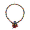 Pet Bite-resistant Cotton Rope Swing Bird Toy Round Circle Ring  L