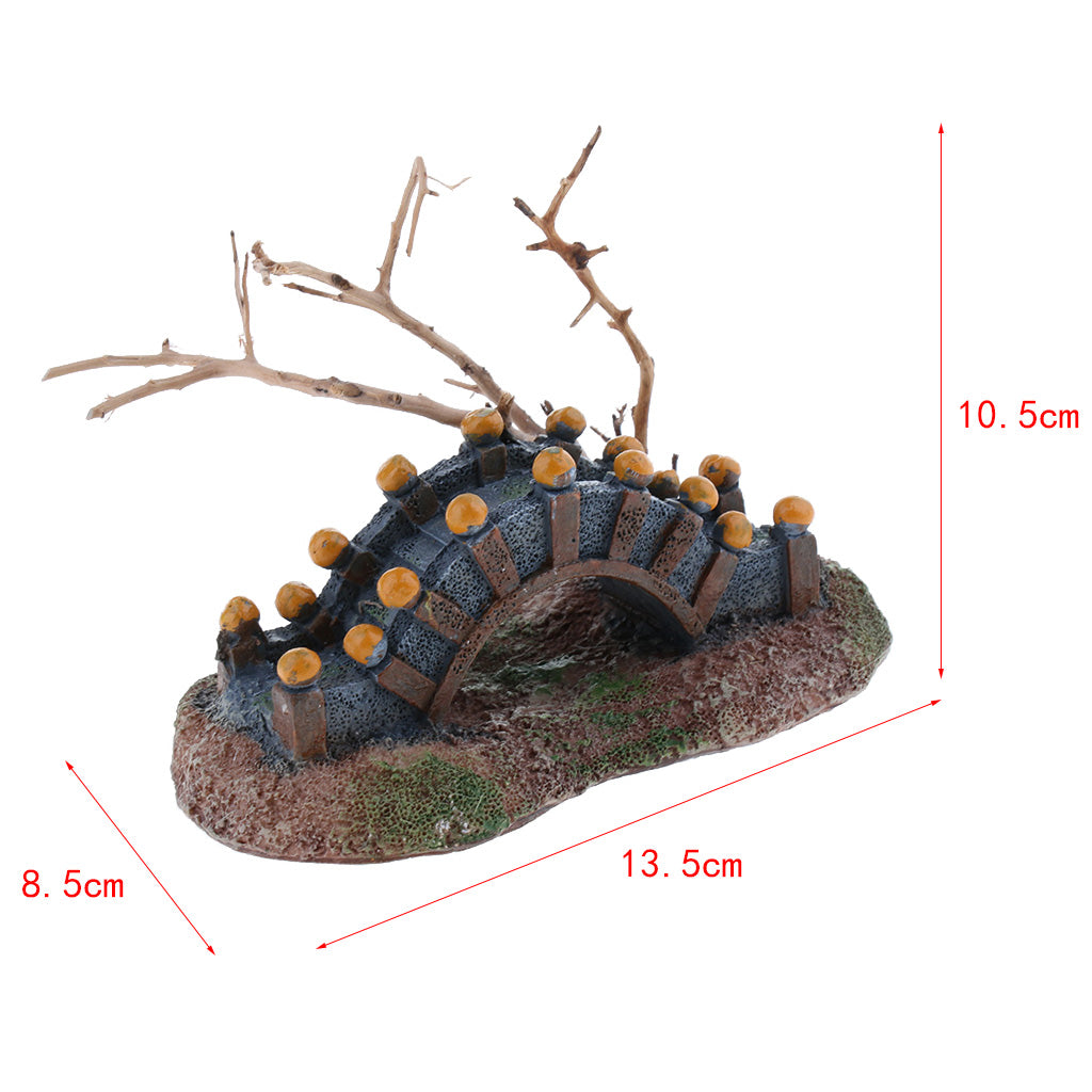 Resin Reptile Terrarium Ornament Turtle Lizard Hideouts Landscape Decor