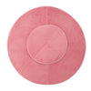 Round Shape Dog Cat Coral Fleece Mat Warm Sleep Bedding Nest Pet Pad Pink S