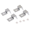 4pcs Stainless Steel Aquarium Fish Tank Glass Cover Clip Support Holder 12MM