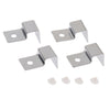 4pcs Stainless Steel Aquarium Fish Tank Glass Cover Clip Support Holder 12MM