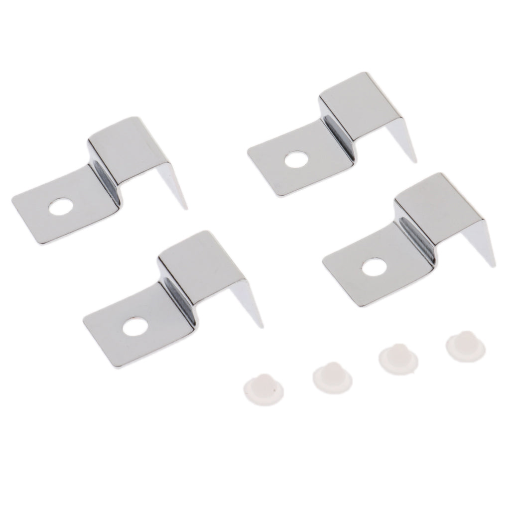 4pcs Stainless Steel Aquarium Fish Tank Glass Cover Clip Support Holder 12MM